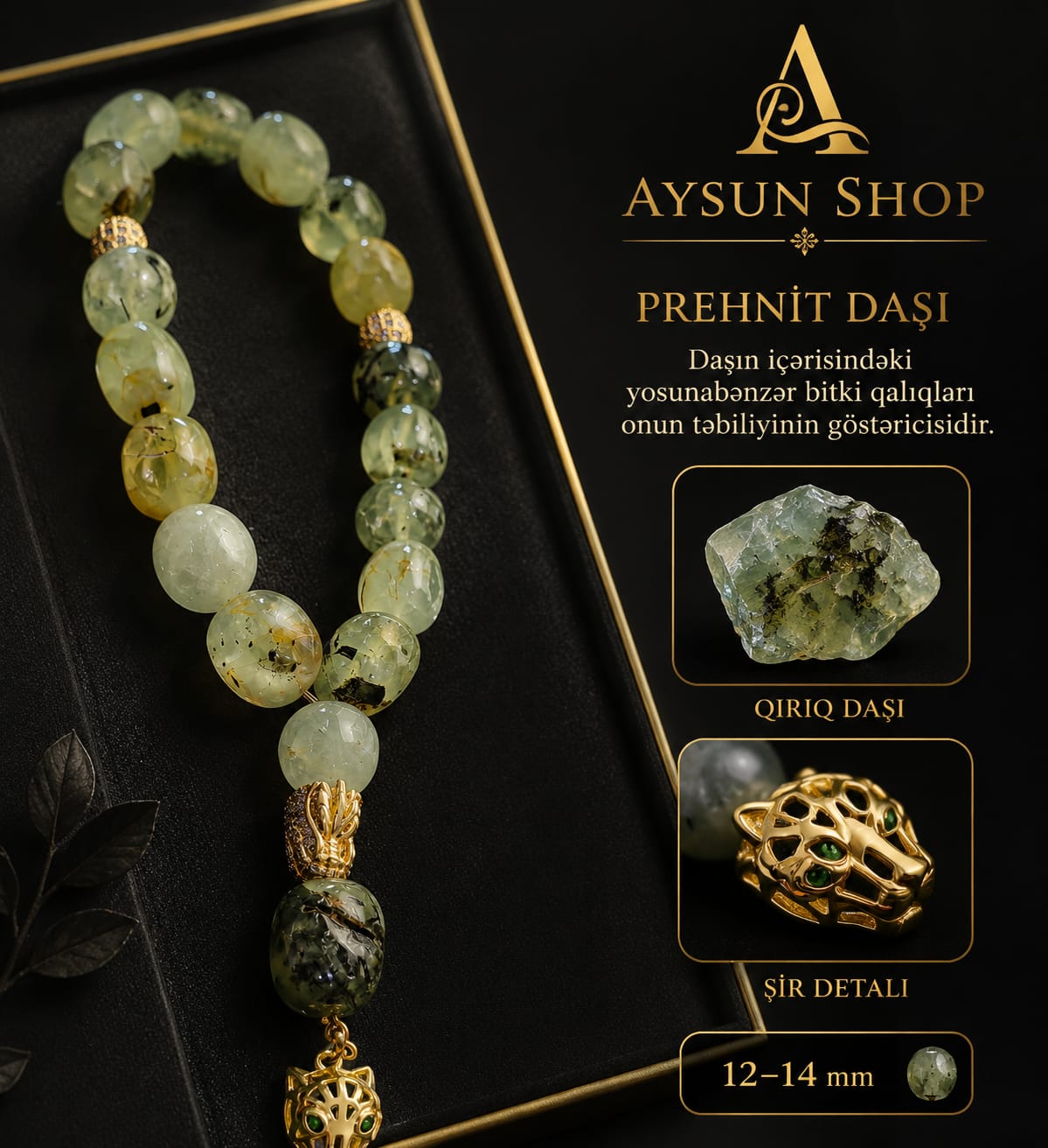 Prehnit daşı təsbeh